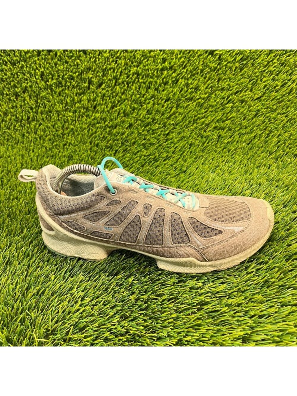 Ecco Biom FJuel Racer Womens‎ Size 9 Brown Gray Athletic Running Shoes Sneakers